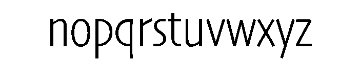 Skia CC Semi Condensed Light Font LOWERCASE
