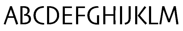 Skia CC Semi Condensed Regular Font UPPERCASE