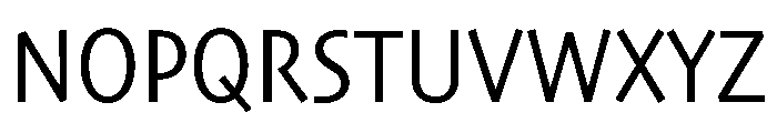 Skia CC Semi Condensed Regular Font UPPERCASE