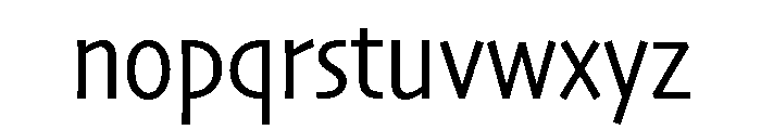 Skia CC Semi Condensed Regular Font LOWERCASE