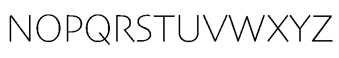 Skia CC Thin Font UPPERCASE