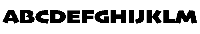 Skia CC Wide Black Font UPPERCASE