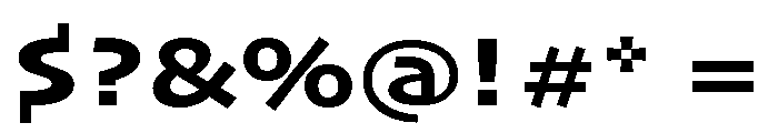 Skia CC Wide Bold Font OTHER CHARS
