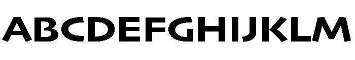 Skia CC Wide Bold Font UPPERCASE