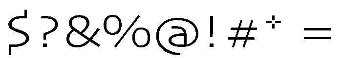 Skia CC Wide Light Font OTHER CHARS