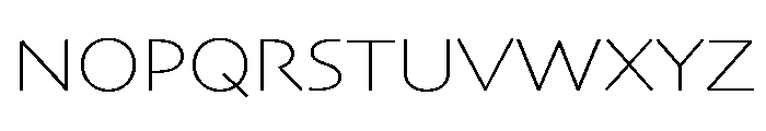 Skia CC Wide Thin Font UPPERCASE