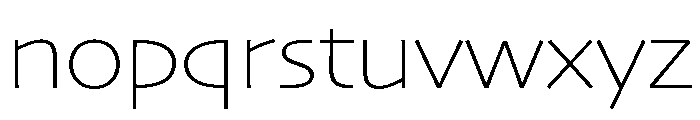 Skia CC Wide Thin Font LOWERCASE