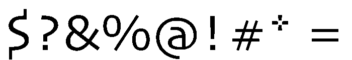 Skia CC Font OTHER CHARS