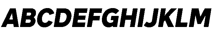 Skie Black Italic Font UPPERCASE
