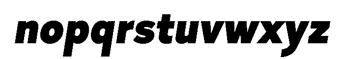 Skie Black Italic Font LOWERCASE