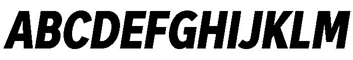 Skie Condensed Black Italic Font UPPERCASE