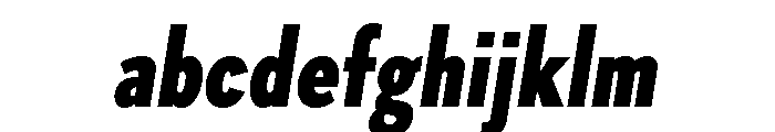 Skie Condensed Black Italic FONT
