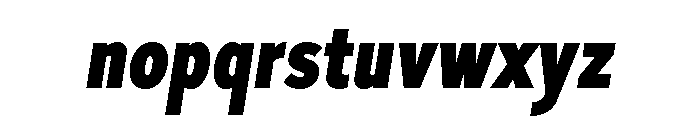 Skie Condensed Black Italic Font LOWERCASE