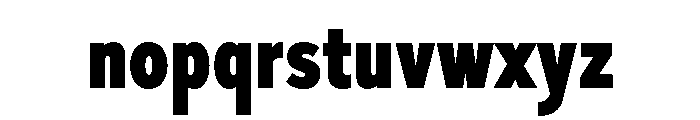 Skie Condensed Black Font LOWERCASE