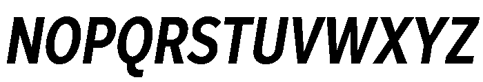 Skie Condensed Bold Italic Font UPPERCASE