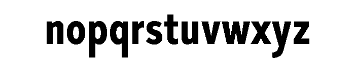 Skie Condensed Bold Font LOWERCASE