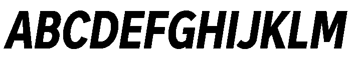Skie Condensed Extra Bold Italic Font UPPERCASE