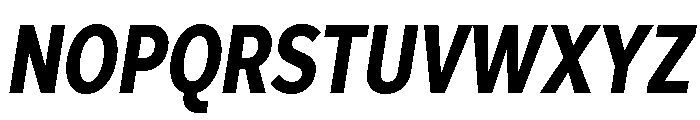 Skie Condensed Extra Bold Italic Font UPPERCASE