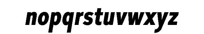 Skie Condensed Extra Bold Italic Font LOWERCASE