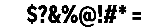 Skie Condensed Extra Bold Font OTHER CHARS