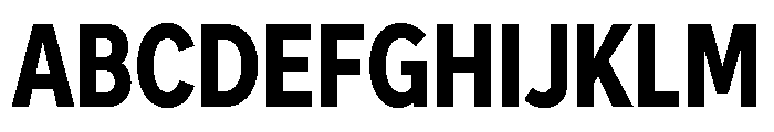 Skie Condensed Extra Bold Font UPPERCASE