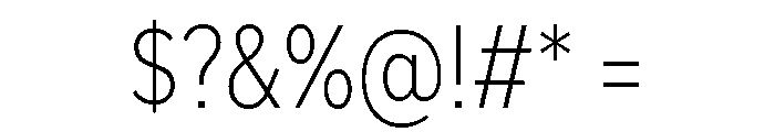 Skie Condensed Extra Light Font OTHER CHARS