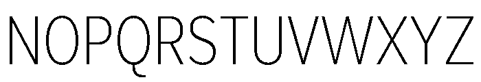 Skie Condensed Extra Light Font UPPERCASE