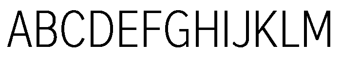 Skie Condensed Light Font UPPERCASE
