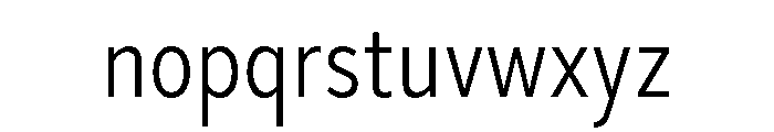 Skie Condensed Light Font LOWERCASE