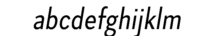 Skie Condensed Regular Italic FONT