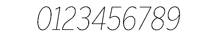 Skie Condensed Thin Italic Font OTHER CHARS