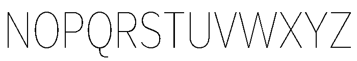 Skie Condensed Thin Font UPPERCASE