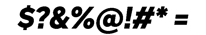 Skie Extra Bold Italic Font OTHER CHARS