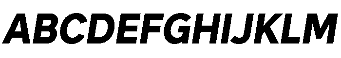 Skie Extra Bold Italic Font UPPERCASE