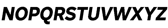 Skie Extra Bold Italic Font UPPERCASE