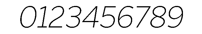 Skie Extra Light Italic Font OTHER CHARS