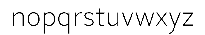 Skie Extra Light Font LOWERCASE