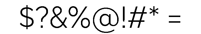 Skie Light Font OTHER CHARS