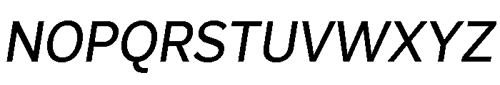 Skie Medium Italic Font UPPERCASE