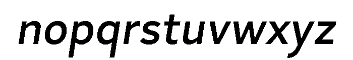 Skie Medium Italic Font LOWERCASE