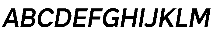 Skie Semi Bold Italic Font UPPERCASE