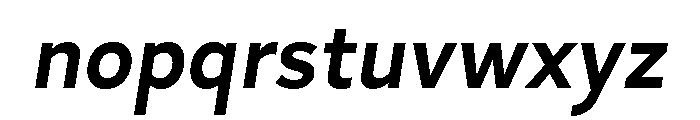 Skie Semi Bold Italic Font LOWERCASE