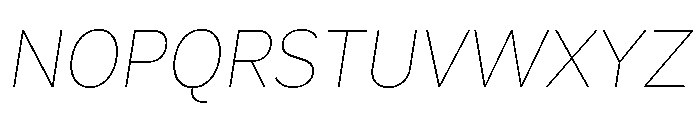 Skie Thin Italic Font UPPERCASE