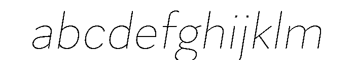 Skie Thin Italic FONT