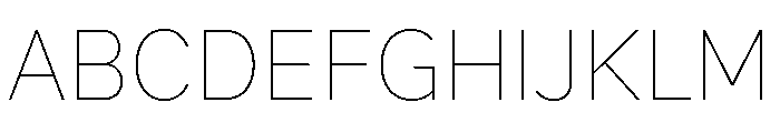 Skie Thin Font UPPERCASE