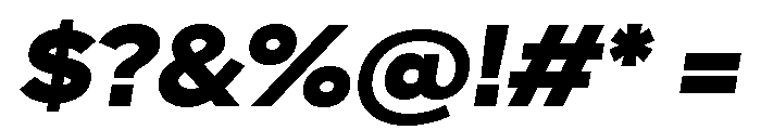 Skie Wide Black Italic Font OTHER CHARS