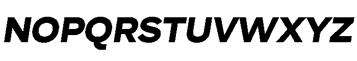 Skie Wide Black Italic Font UPPERCASE