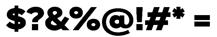 Skie Wide Black Font OTHER CHARS