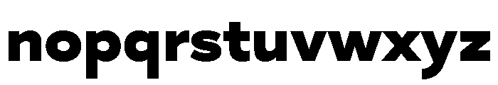 Skie Wide Black Font LOWERCASE