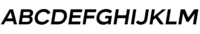 Skie Wide Bold Italic Font UPPERCASE
